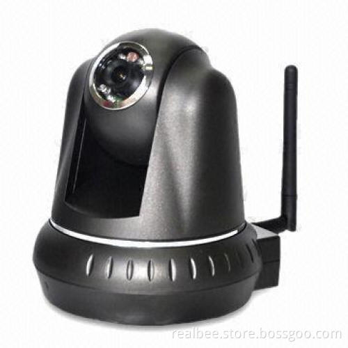 Wireless Wi-Fi IP Camera with MSN Server and Allow Remote Pan/Tilt Control, Sized 100 x 110 x 125mm
